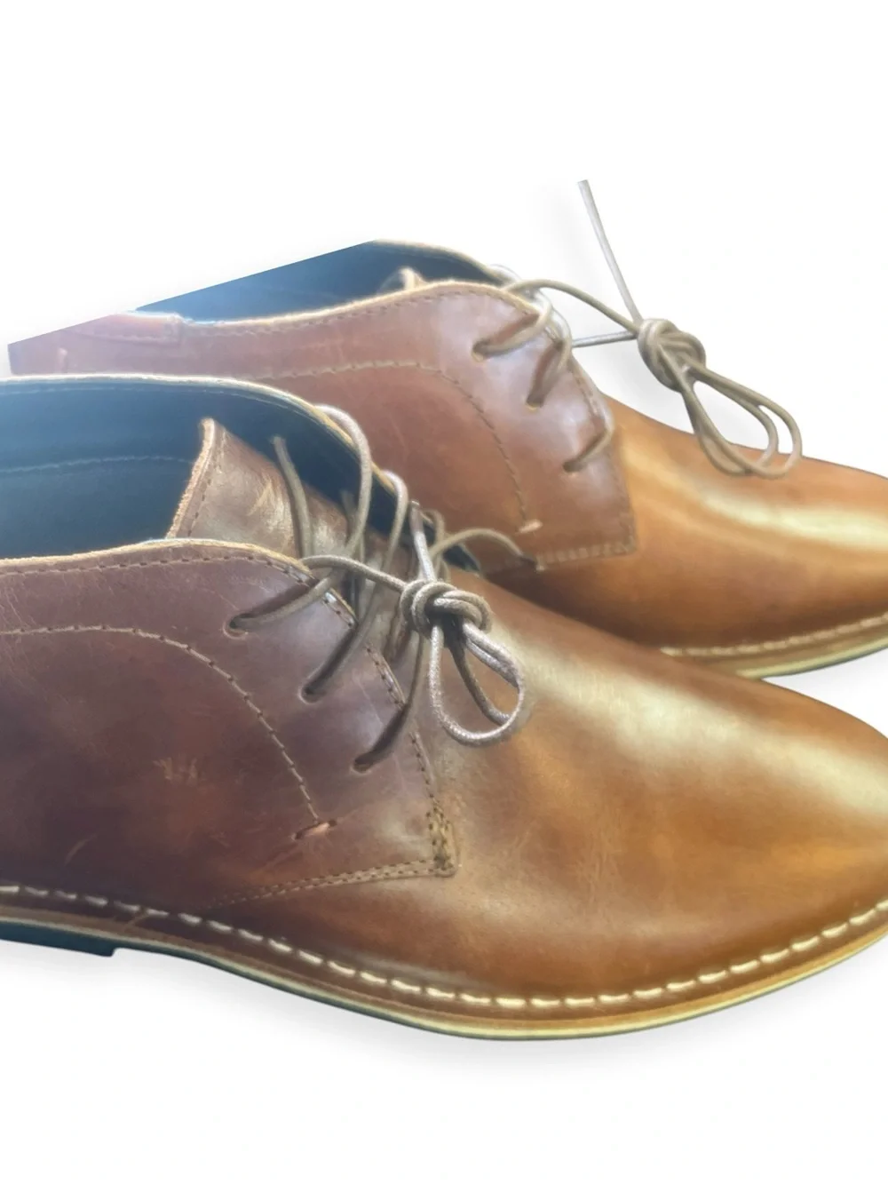 Steve Madden Men's Brown Leather Chukka Boots